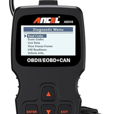 ANCEL AD310 Classic Enhanced Universal OBD II Scanner Car Engine Fault Code Reader CAN Diagnostic Scan Tool, Read and Clear Error Codes for 1996 or Newer OBD2 Protocol Vehicle (Black)
