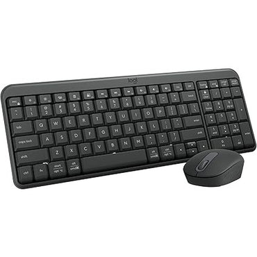 Logitech MK250 Bluetooth Wireless Mouse and Keyboard Combo: Fast & Easy Connectivity, Compact Wireless Keyboard, Ambidextrous Mouse, Durable Build - Windows/MacOS - Graphite