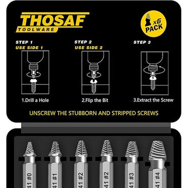 Gifts for Men,Damaged Screw Extractor Set-Christmas Stocking Stuffers for Men Adults Him,Mens Gifts for Dad,Husband,Stripped Screws Nuts & Bolts Drill Bit Tools for Easy Removal of Rusty Broken Screw