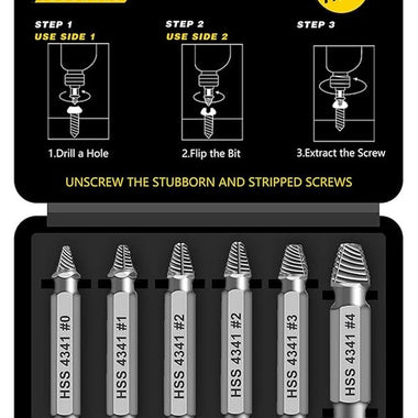 Gifts for Men,Damaged Screw Extractor Set-Christmas Stocking Stuffers for Men Adults Him,Mens Gifts for Dad,Husband,Stripped Screws Nuts & Bolts Drill Bit Tools for Easy Removal of Rusty Broken Screw