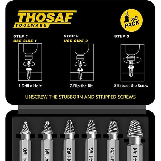 Gifts for Men,Damaged Screw Extractor Set-Christmas Stocking Stuffers for Men Adults Him,Mens Gifts for Dad,Husband,Stripped Screws Nuts & Bolts Drill Bit Tools for Easy Removal of Rusty Broken Screw