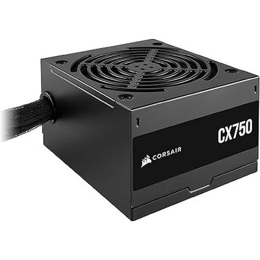 CORSAIR CX750 80 Plus Bronze Non Modular Low-Noise ATX 750 Watt Power Supply - NA - Black