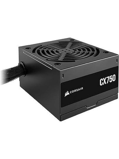 CORSAIR CX750 80 Plus Bronze Non Modular Low-Noise ATX 750 Watt Power Supply - NA - Black