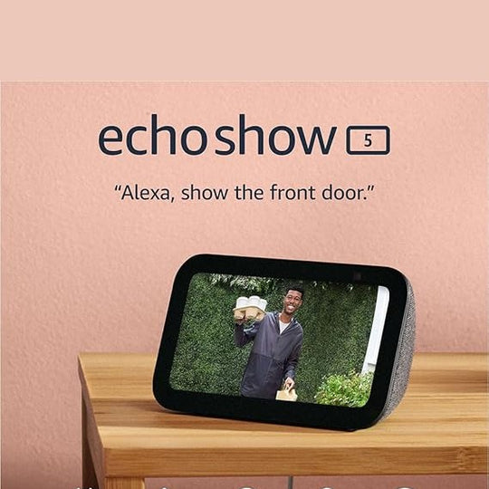 Amazon Echo Show 5 (newest model), Smart display with Alexa+ Early Access, 2x the bass and clearer sound, Charcoal