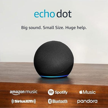 Amazon Echo Dot (2022 release), Vibrant sounding speaker with Alexa+ Early Access, Great for bedrooms, dining rooms and offices, Charcoal