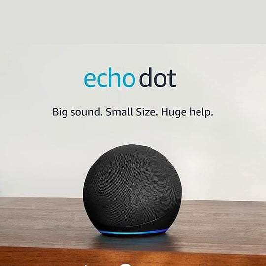 Amazon Echo Dot (2022 release), Vibrant sounding speaker with Alexa+ Early Access, Great for bedrooms, dining rooms and offices, Charcoal