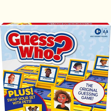Hasbro Gaming Guess Who? Board Game, with People and Pets Cards, The Original Guessing Game, Kids, Ages 6+(Amazon Exclusive)